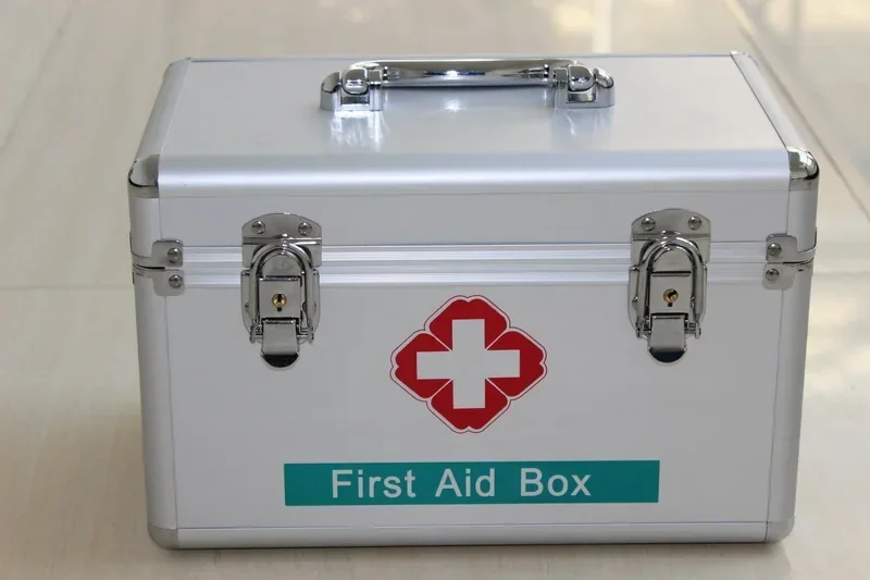 Best seller portable Emergency Home First Aid Kit with supplies Set Bags Box Travel Waterproof Alloy first aid box