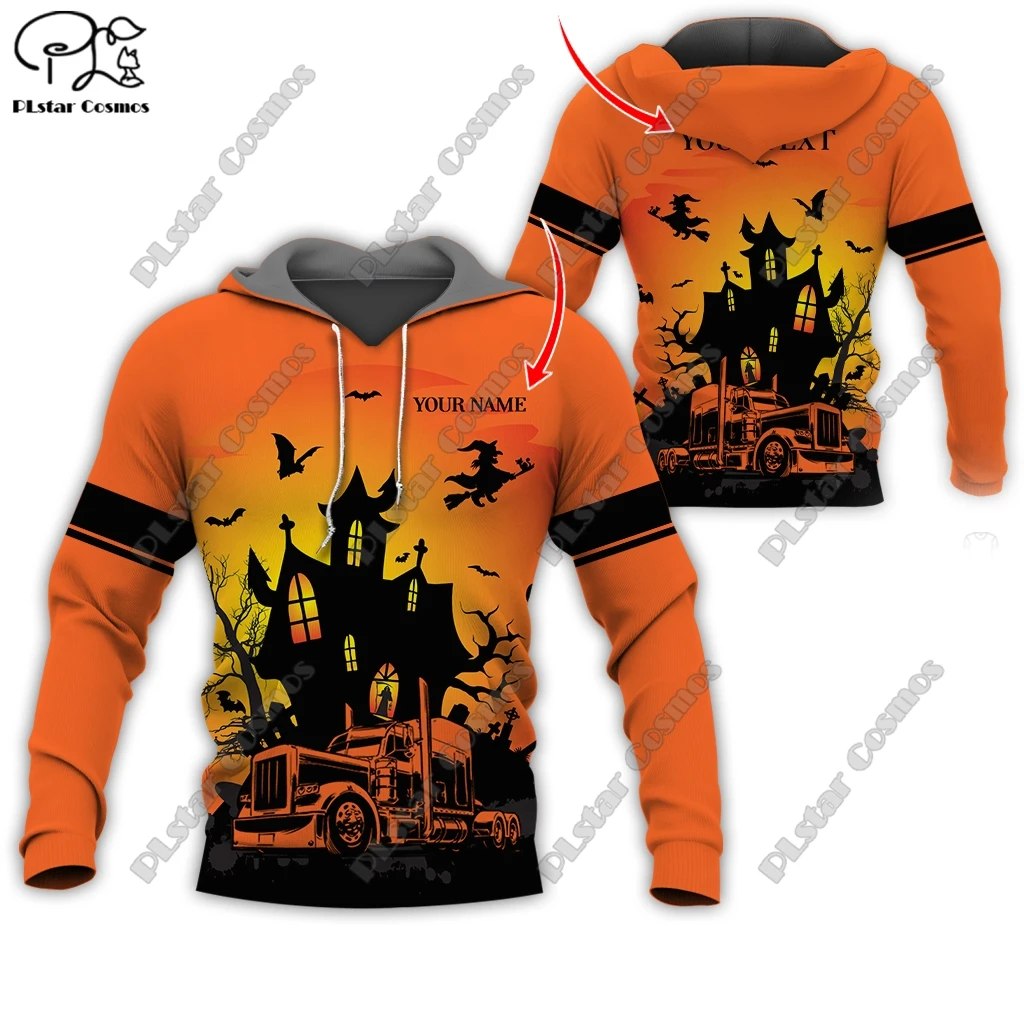 

Newest 3D Printed Halloween Pumpkin Bat Witch Skull Fun Gift Harajuku Streetwear Casual Unique Unisex Hoodie/Sweatshirt/Zip -4