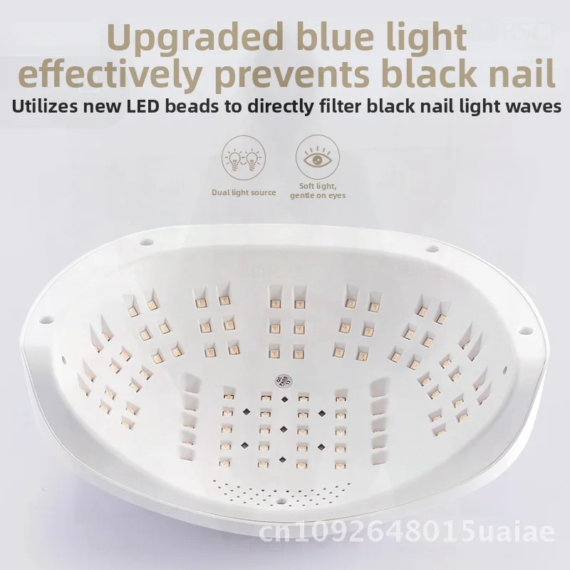 320W krachtige nail art fototherapielamp sneldrogende dubbele lichtbron automatische inductie voor handen wit licht niet-zwart