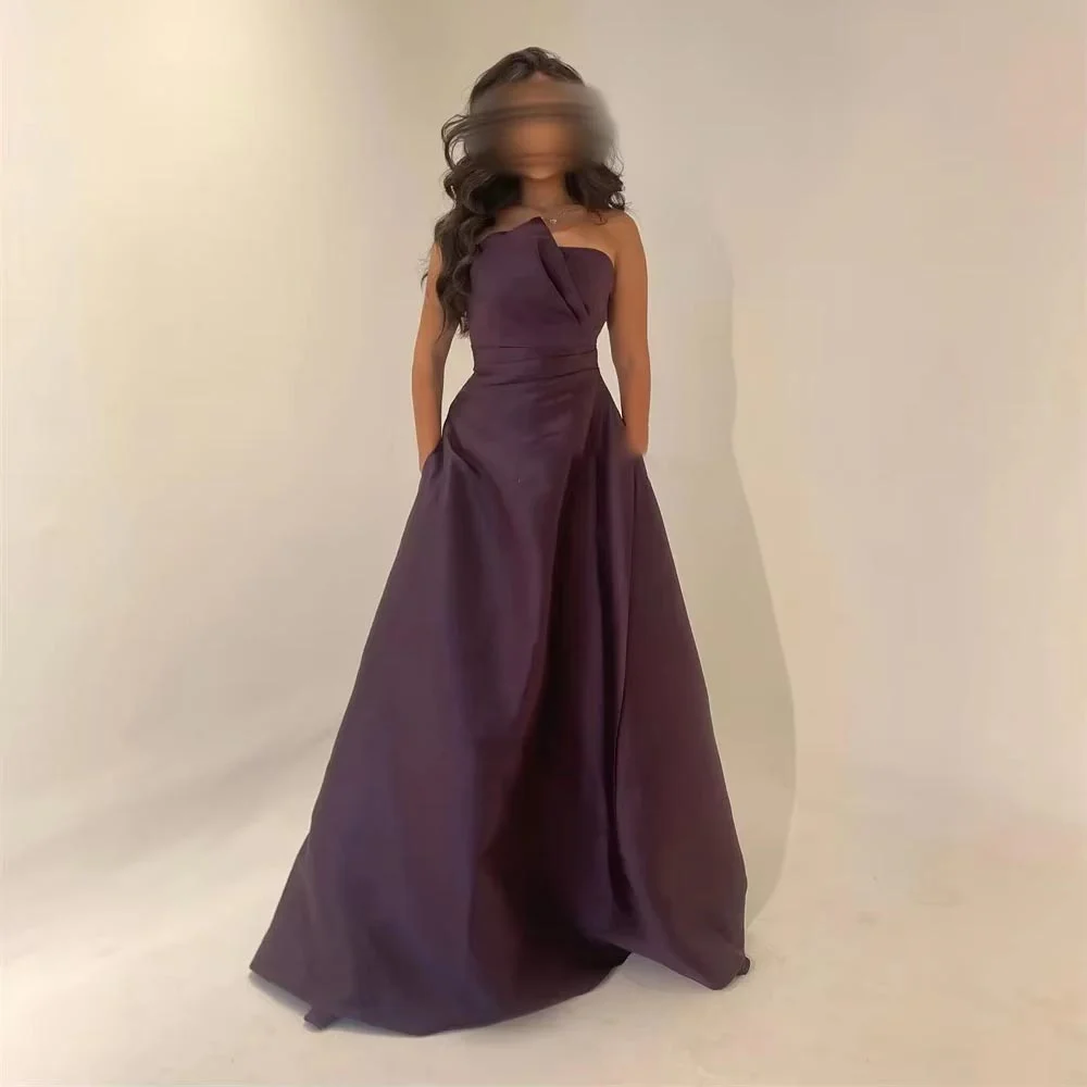 تخصيص رائعة سستة المرأة فستان حفلة موسيقية قارب الرقبة الساحرة ألف خط أكمام الطابق طول فستان الحفلات المرأة ثوب مسائي