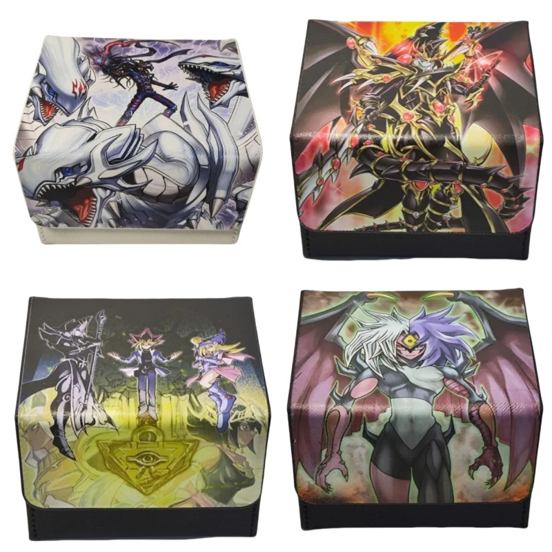 Card Case Yu Gi Oh Dragon Magia Master Nightmare Black Magician Girl Yubel Diy Leather Action Toy Figureas Game Collection Box