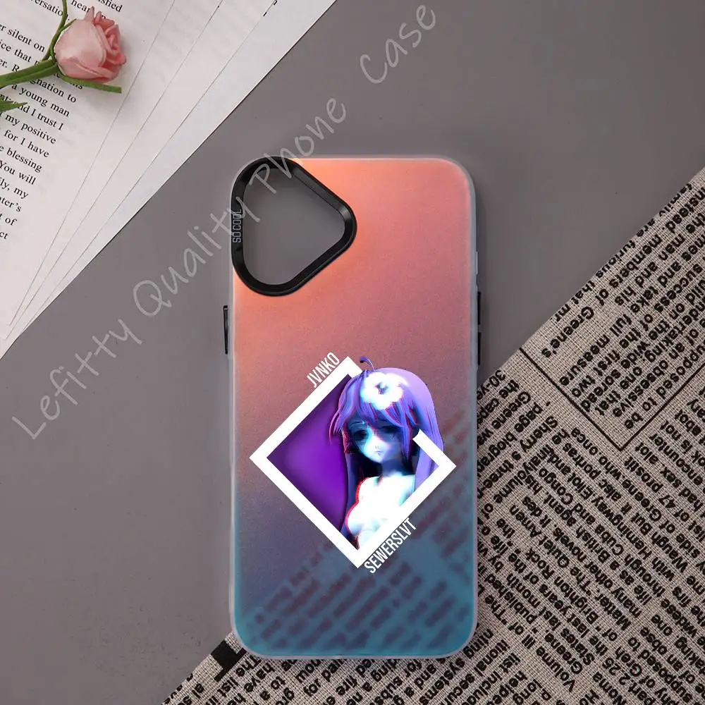 

M-Musician Sewerslvt Anime Phone Case For IPhone 16 15 14 13 12 11 Pro Max Matte Multicolor Laser Metallic Gradient Funda
