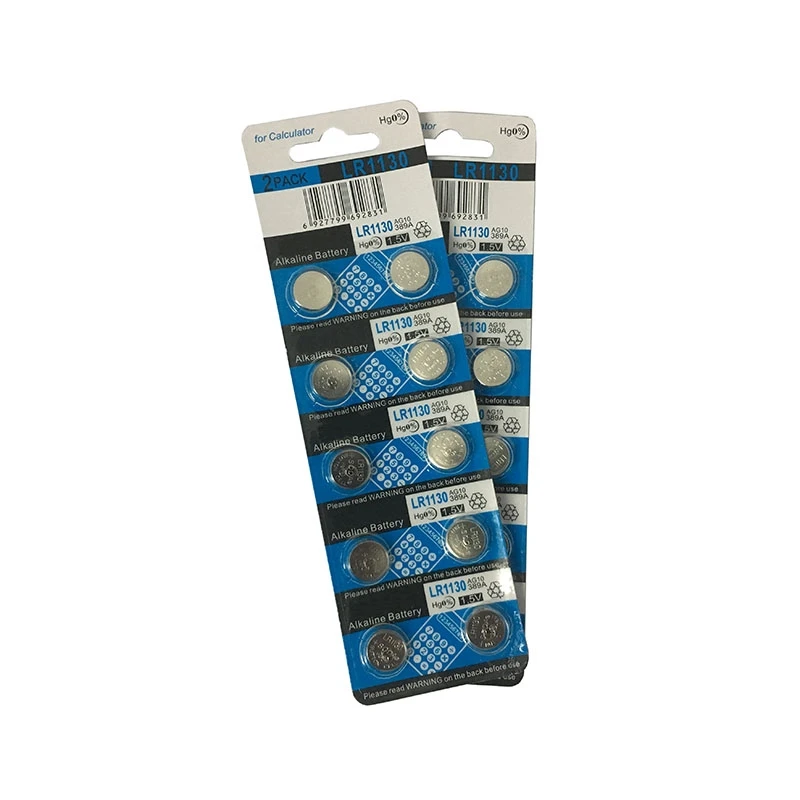 10PCS/LOT AG10 LR1130 LR1131 389 batteries 1.5V alkaline battery.