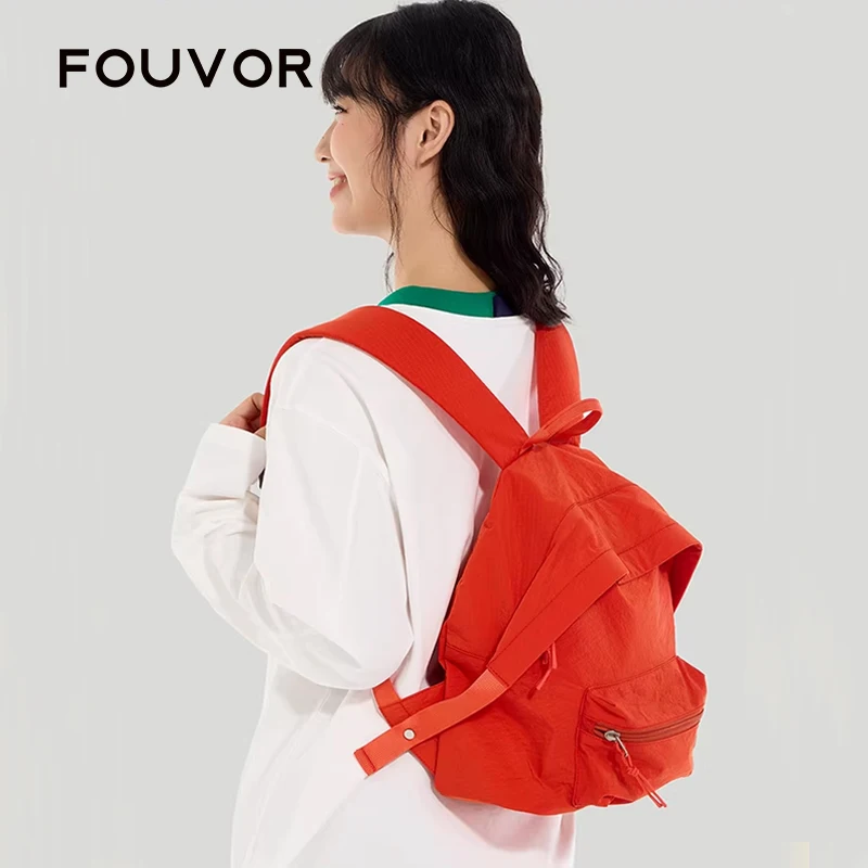Fouvor 2026 New Youth Backpack with Zippered Hidden Pocket Insert Pockets Backpacks Small Airplane Cabin Commuter Bag 3059-04