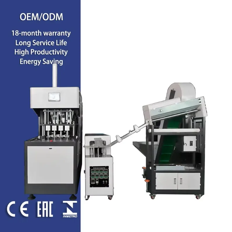 YG Customized Semi Automatic 4 Cavity PLC Controlled Pet Bottle Blow Molding Machine Motor Bearing For Small Scale Plastic Water