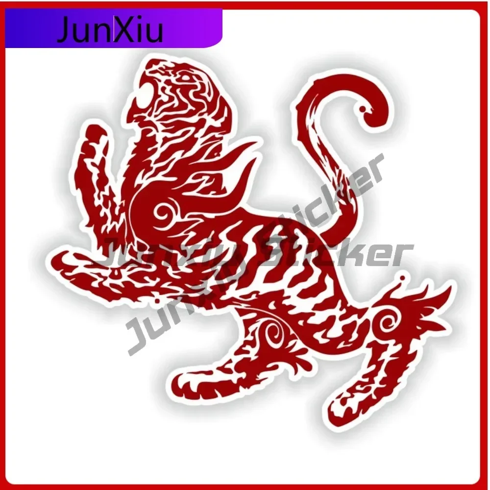 

Cool Karate Tiger Cartoon Stickers Animals Graffiti Scratch Cover Vinyl Decals Accessories For Motorcycle Stickers Custom Decals