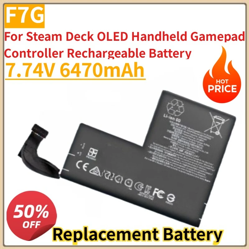 

NEW F7G Laptop Battery 7.74V 6470mAh for Steam Deck OLED Handheld Gamepad Controller Rechargeable Battery