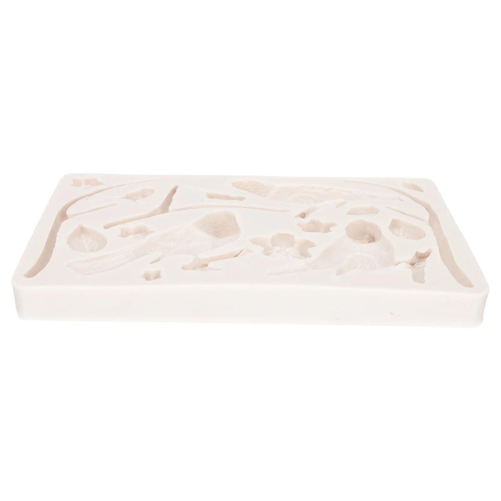 

Silicone Baking Mold Bird Design Chocolate Flower Pattern Fondant Kitchen Supplies High Temp Resistance
