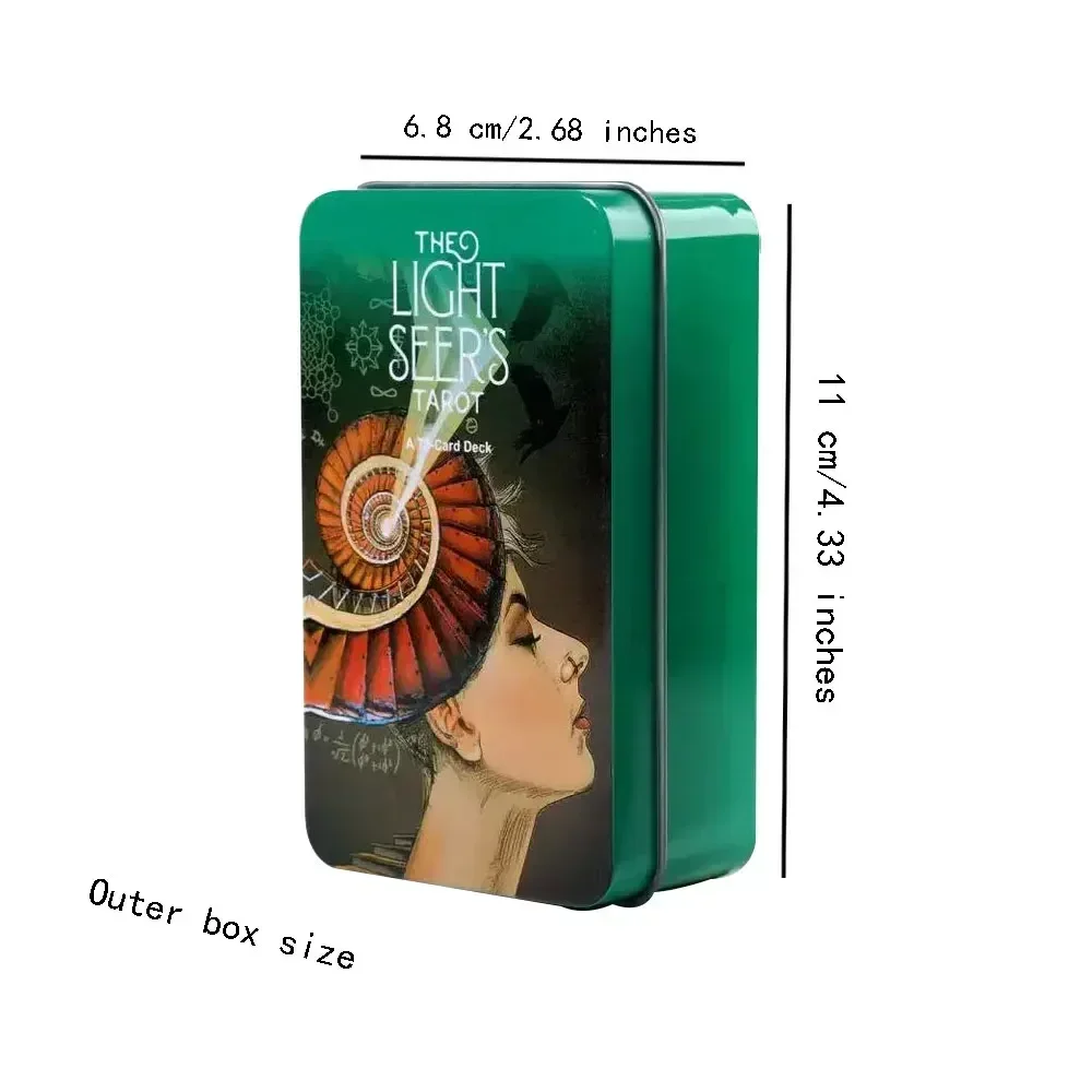 High-Quality Tin Box Packing The Light Seers Tarot Card And Adventur Time Tarot Fate Divination Family Party Tarot Card Options