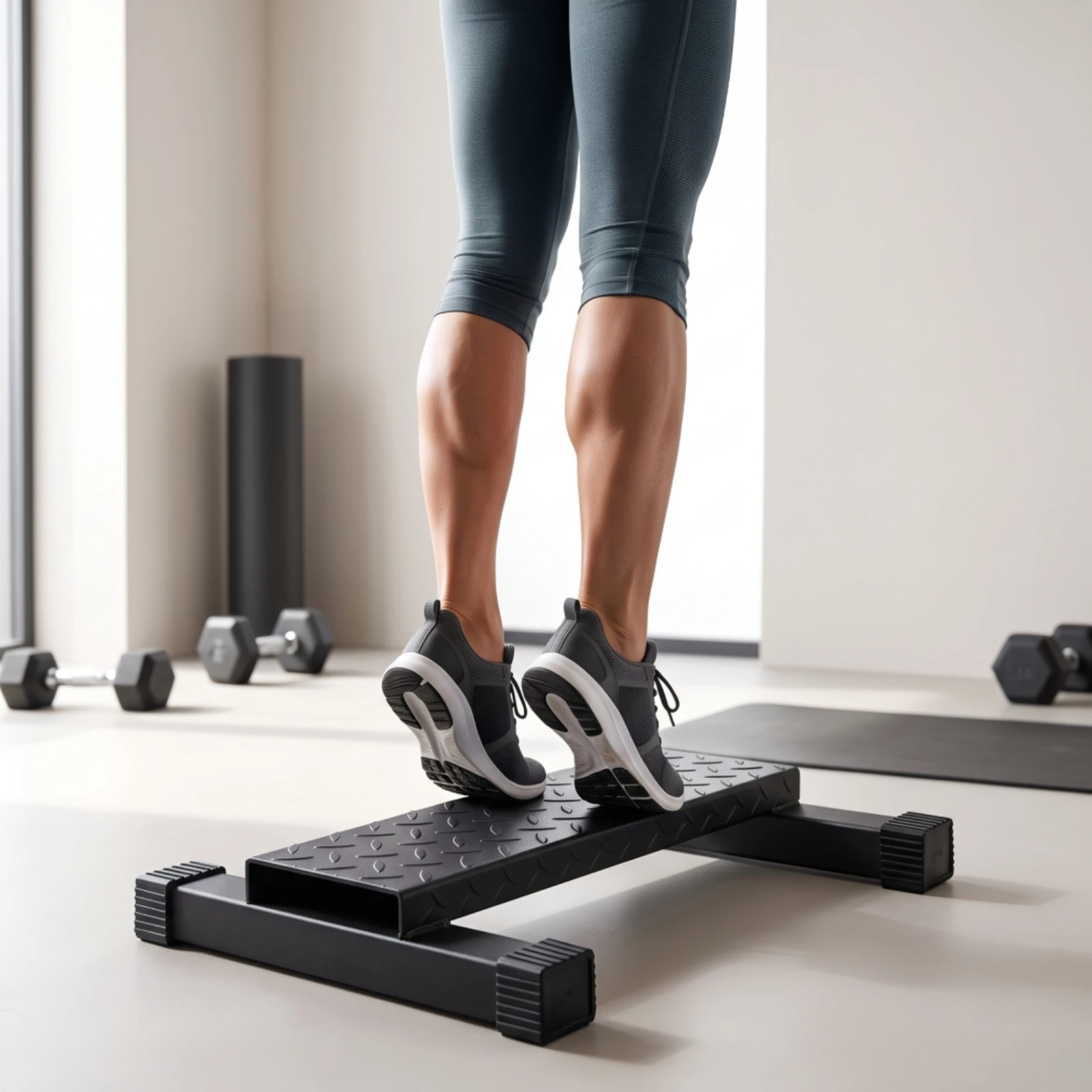 Calf Stretch Board High-Density Standing Stretch Platform Calf Raise Block Portable Fitness Equipment Heavy-Duty for Runners
