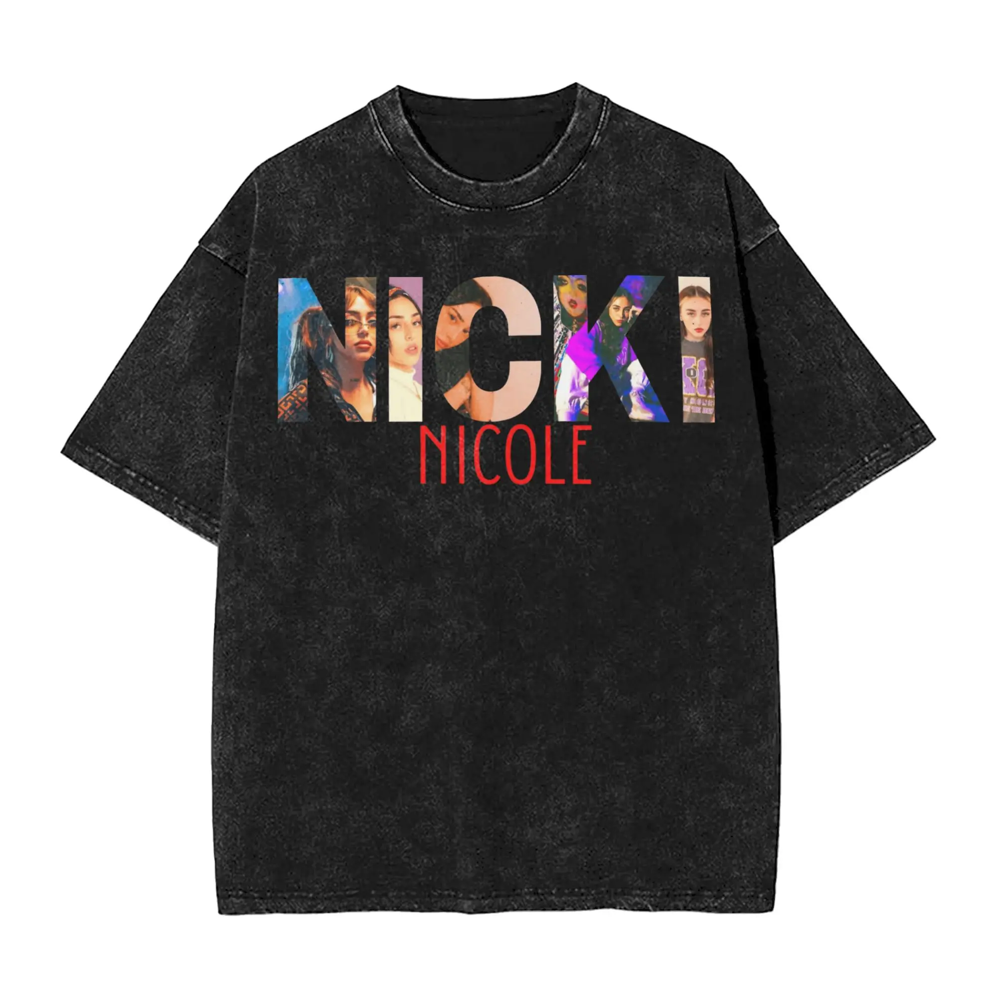 

Футболка Nicki Nicole Essential, летняя уличная футболка, хлопковая футболка в стиле Харадзюку для мужчин, топы с короткими рукавами и принтом