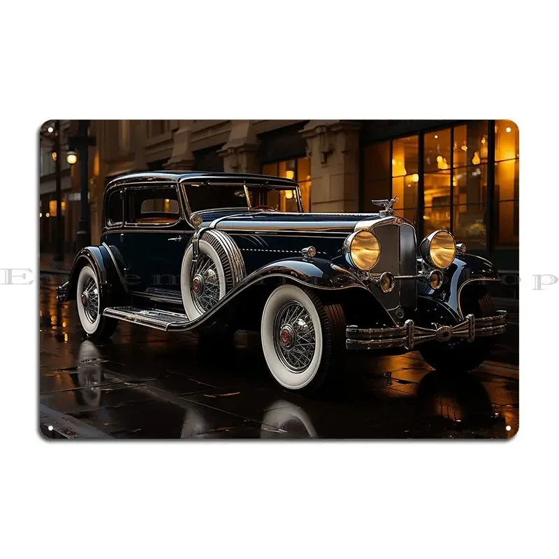 1930 Duesenberg Model J Metal Sign Classic Wall Cave Wall Mural Designing Bar Tin Sign Poster