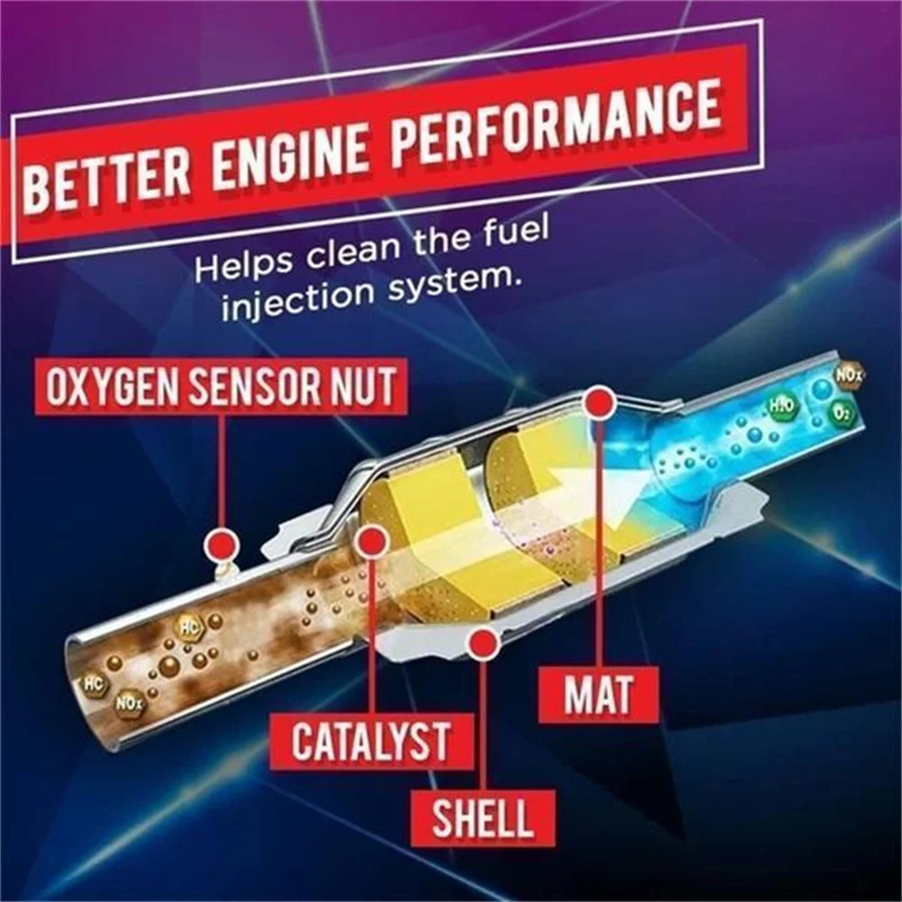 2*120ml Engine Catalytic Converter Cleaner Automobile Catalytic Converter Cleaners Catalysts Easy to Clean Engine Accelerators