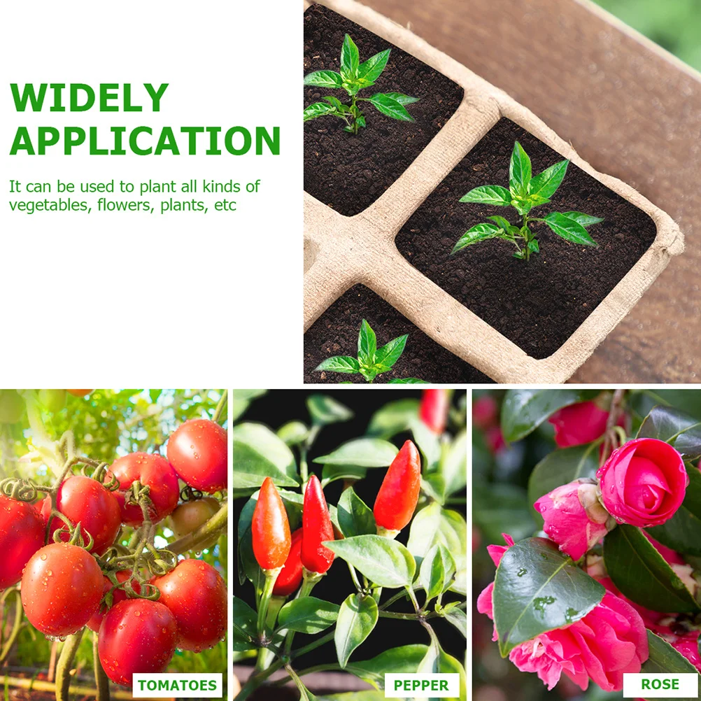 

16Pcs Premium Biodegradable Pulp Plant Pots Set for Seed Starting Herb Vegetable Nursery Flower Growing Kits Eco-Friendly