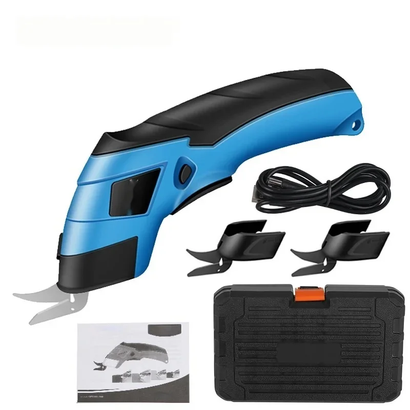 Handheld Electric Scissors Fabric Cloth Cutting Machine PVC Leather Sewing Tailor Scissors USB Charging Portable Power Tools