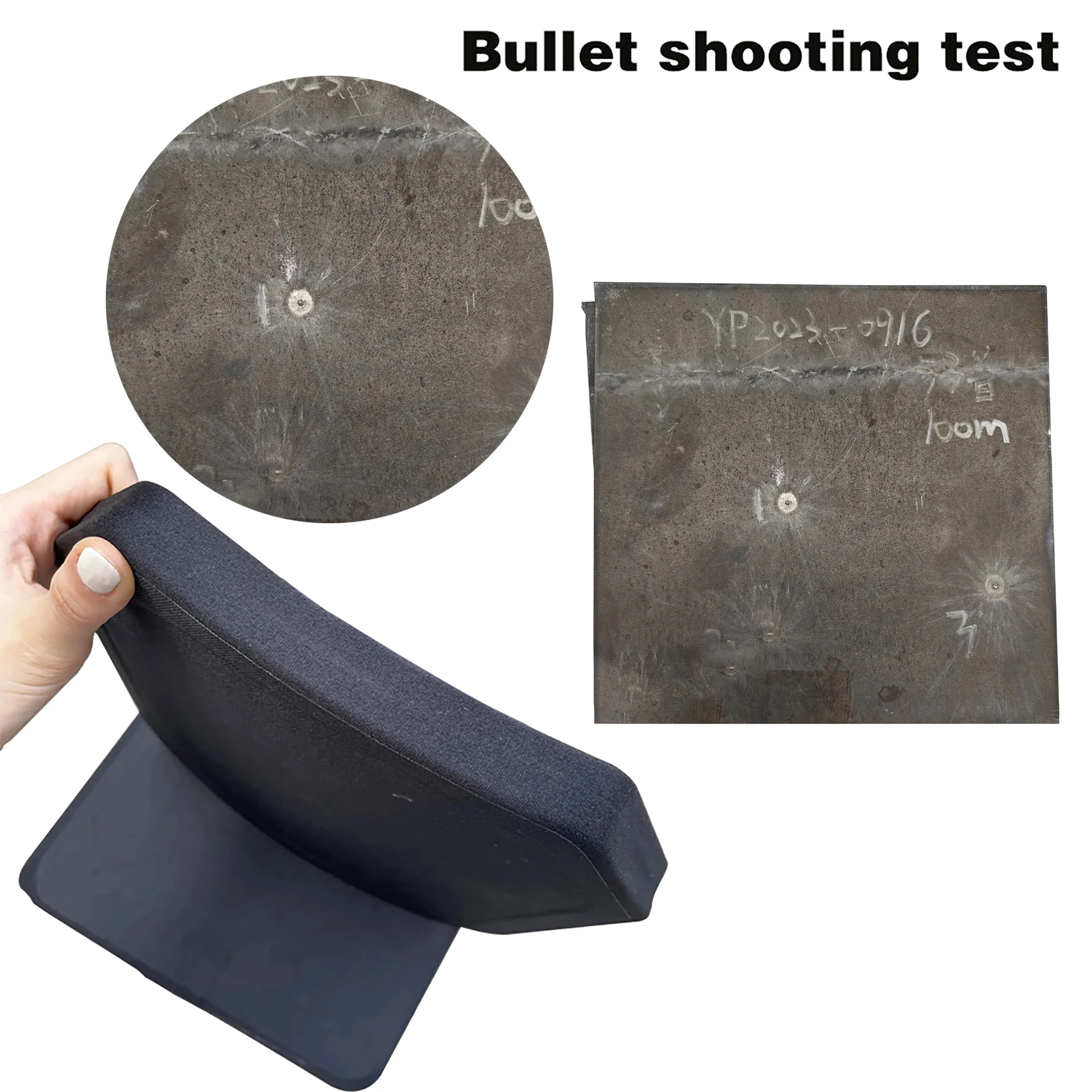 Bulletproof Steel Plate Bulletproof Vest Universal Cut-Angle Arc Plug Weightlifting Training Protective Plug Laser Cutting