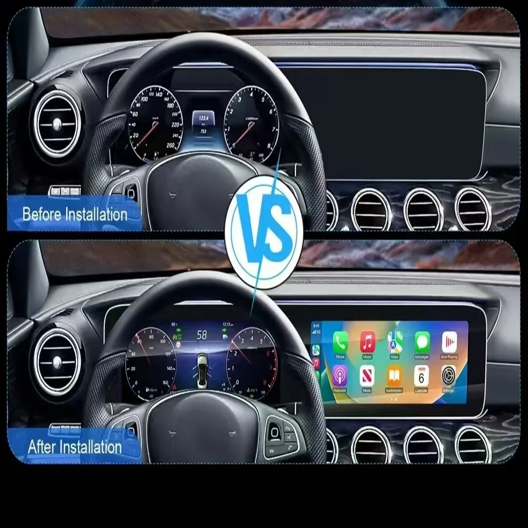 

LHD RHD Wireless Carplay Android 13 Auto For Mercedes Ben E-class W213 2017-2019 Multimedia Player Dual Screen Navigation