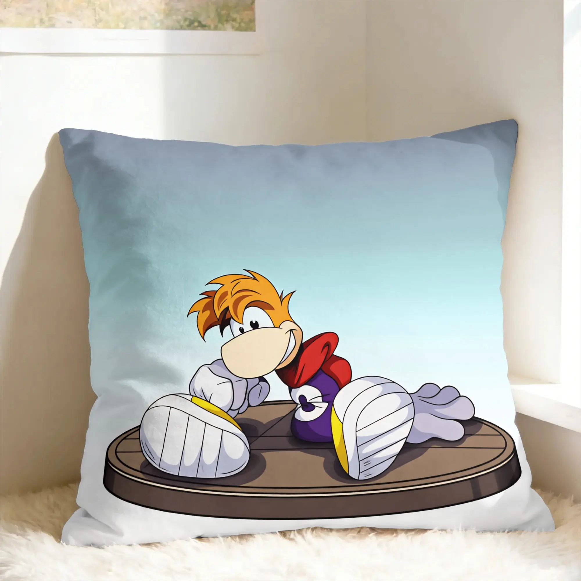 Pillow Case Flying fist attack Raymans Soft  Pillow Cover For Living Room Bed Chair Retro Trendy Pillowcases