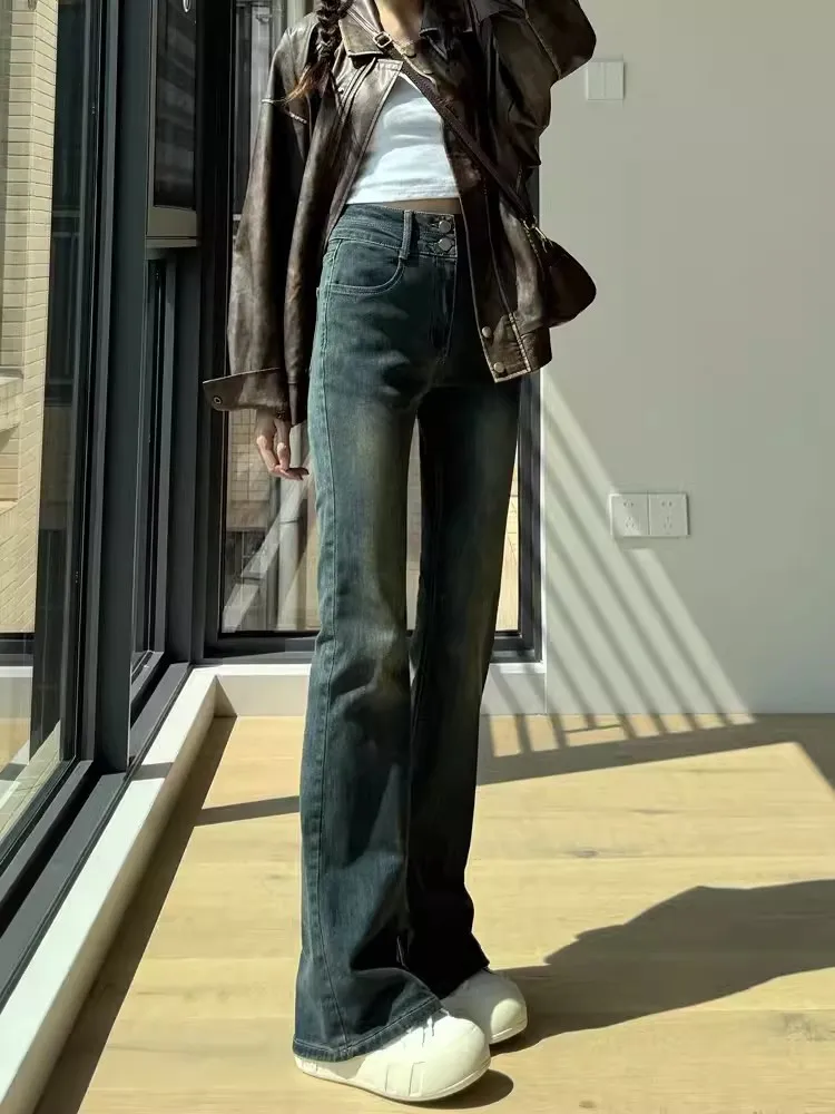 

Широкие джинсы женские в западном стиле пастушки в американском стиле ретро винтажные кисточки с бахромой унисекс Harajuku японский альтернативный уникальный