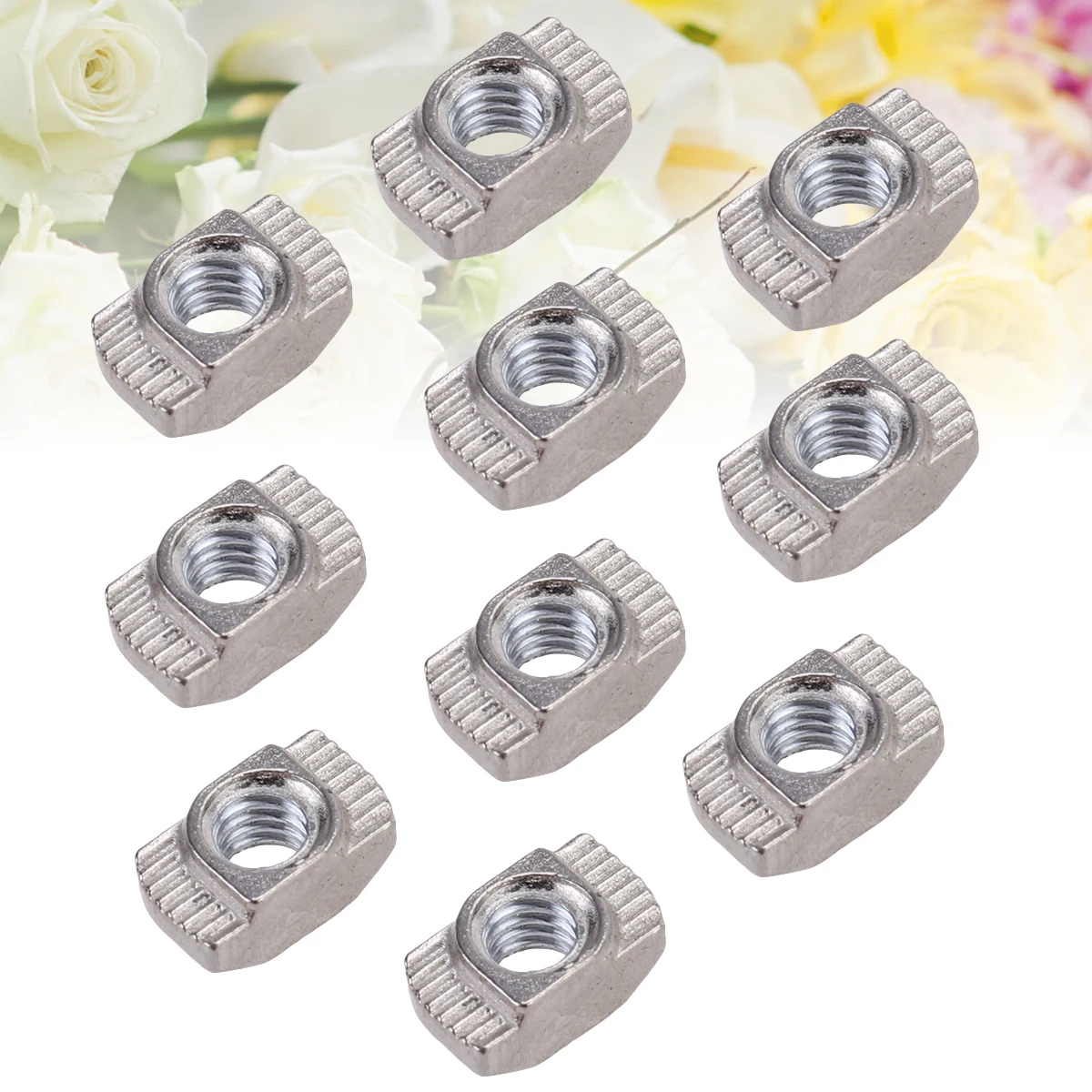 

50 Pcs Aluminum Profile Nuts Anodized Small Extrusion Extruded Extrusions T-nut