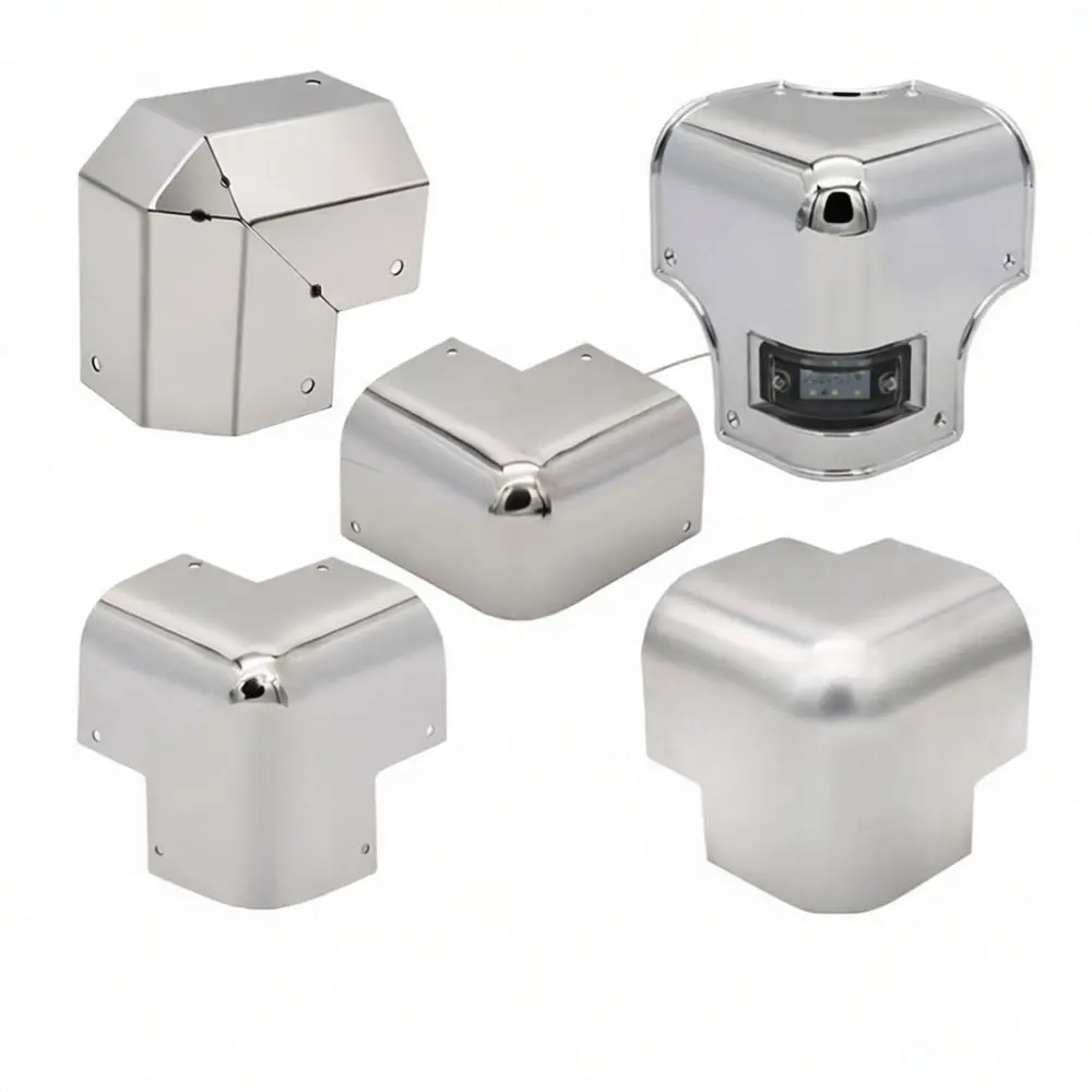 Truck Trailer Box Stainless Steel Corner Guard Hardware Protective Angle Fitting For Commercial Refrigerated Vehicle Chassis