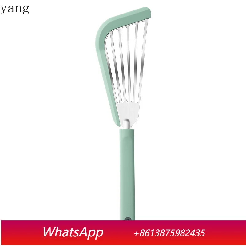 

CX kitchen frying fish shovel heat insulation non-stick pan stainless steel kitchen utensils non-slip shovel household