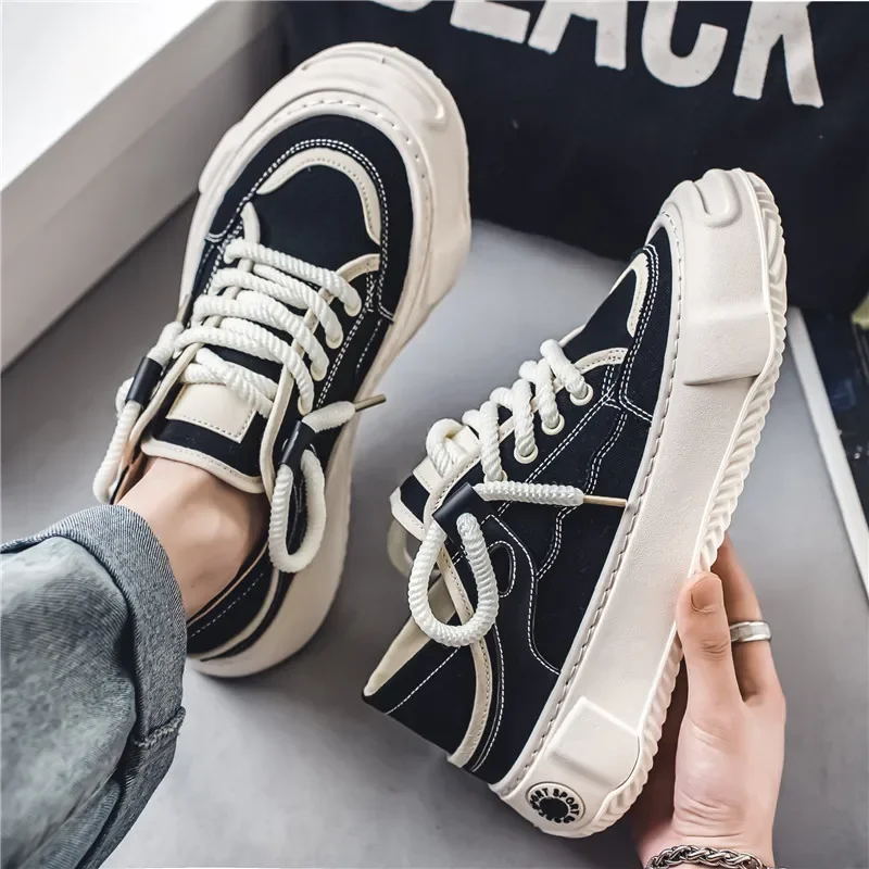 

2025 New Canvas Shoes For Men Skateboarding Shoes Breathable Casual Outdoor Walking Sports Tenis Shoes Mens Sneakers
