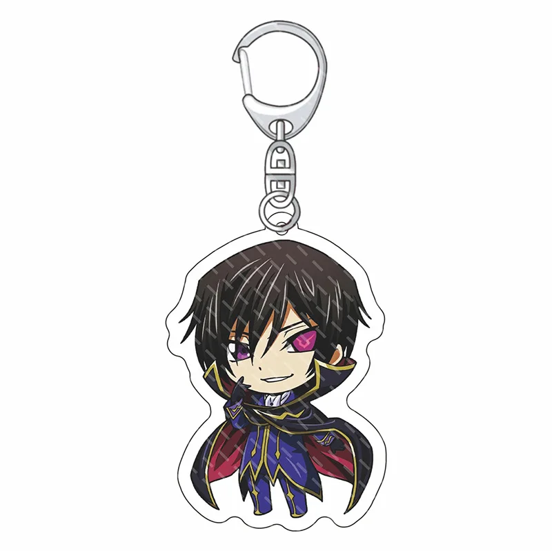 55MM Anime CODE GEASS Lelouch of the Rebellion Figur ZERO C.C. Suzaku Kururugi Kallen Stadtfeld Acryl-Schlüsselanhänger Niedliche Geschenke – Detail 7