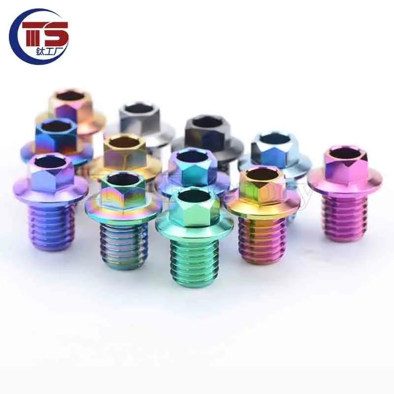 

TS Titanium Factory 2 и 10 шт. крепежные винты для трубок из титанового сплава 7020/8020/8070/9120/9170/GRX для M9 GR5 ...