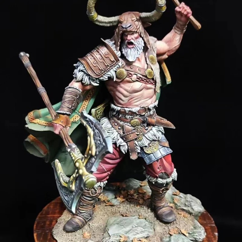 

1/24 Scale 75mm Viking God Of War Resin Figure Assemble Model Kit Unassembled Diorama Unpainted Figurines Toys