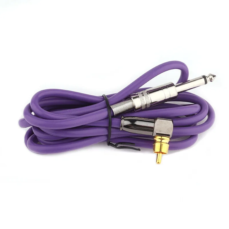

Blue Red Purple Rotary Tattoo Machine Pen Spare Power Cord RCA Connector Tattoo Clip Cord Cable For Tattoo Machine Power Supply
