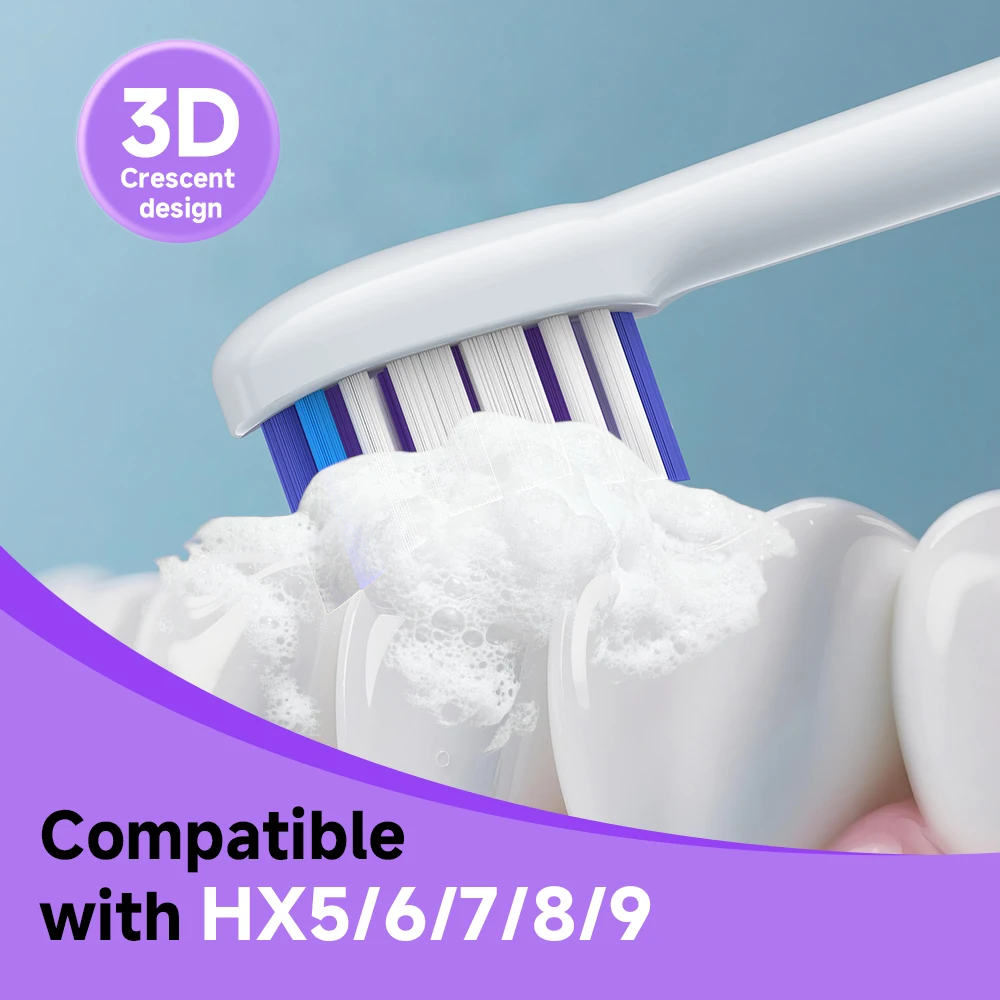 

20 pcs Toothbrush Replacement Heads Compatible with Philips One Series Sonicare Rechargeable Toothbrush HX5/HX6/HX7/HX8HX9