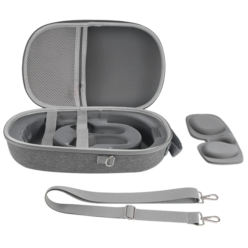 

Сумка для хранения + плечевой ремень для Meta Quest3 Чехол для гарнитуры VR для защиты VR Коробка серого цвета