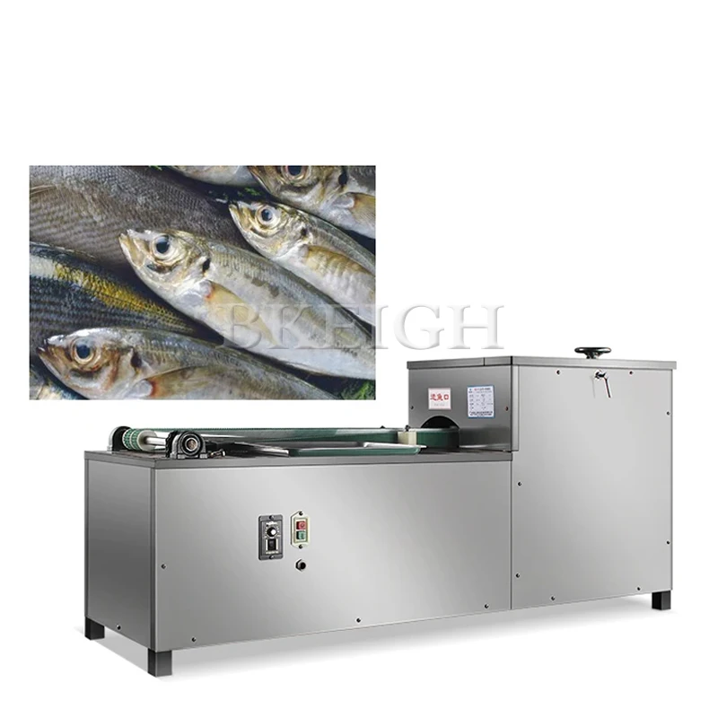 Electric Small Fish Back Opening Machine Commercial Fish Meat Processing Machine