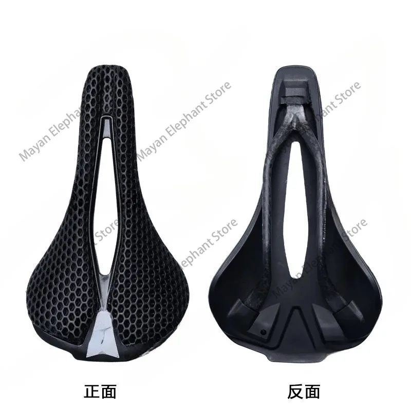 

3D printed carbon fiber bicycle seat cushion, ultra-light road mountain bike saddle, hollow, comfortable and breathable