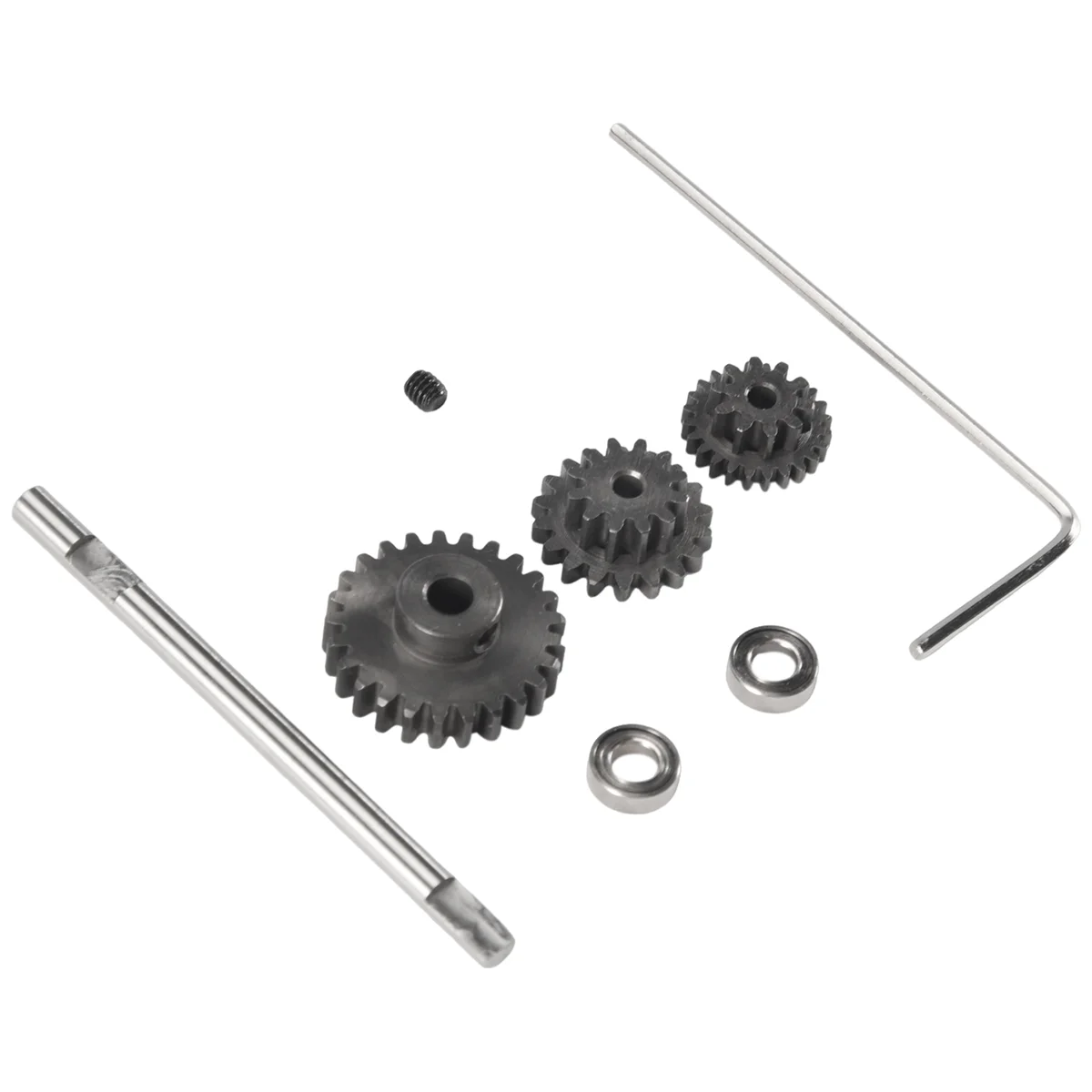 Metal Transmission Gear with D Axis Gearbox Steel Gears Set for WPL D12 1/10 RC Car Upgrade Parts Accessories