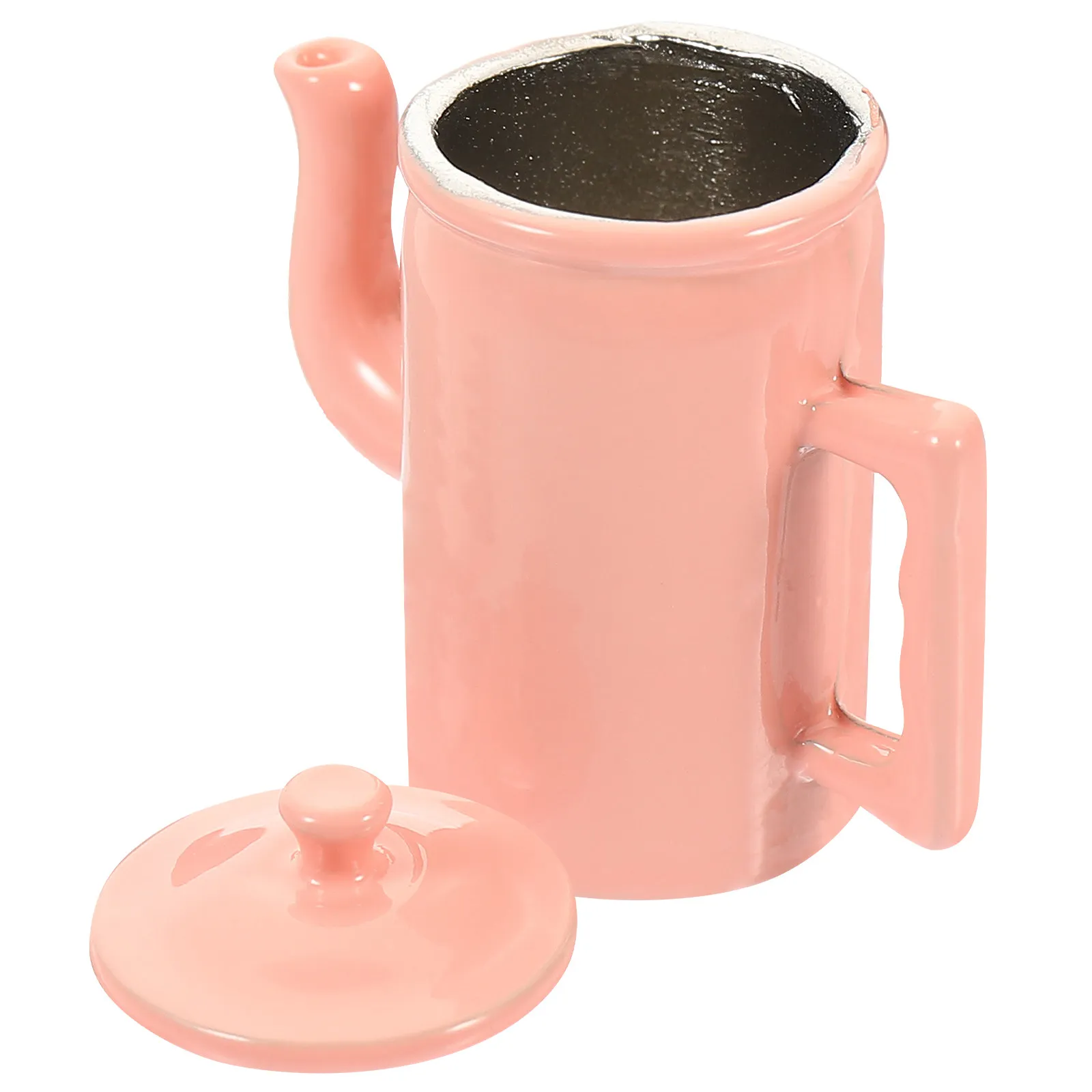 

Миниатюрный чайник, мини-кофейник, реалистичный реквизит, декор для миниатюрного дома, маленький декоративный аксессуар для оформления интерьера