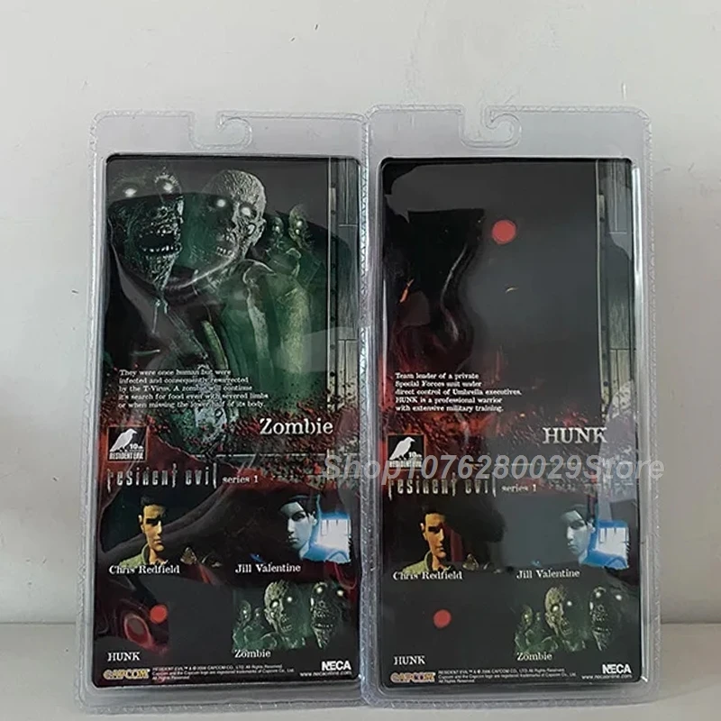 NECA Redfield Hunk Zombie Con Dog Licker E Walker Chris Redfield Biohazard Eecutioner Majini Action Figure Modello Giocattoli Decor