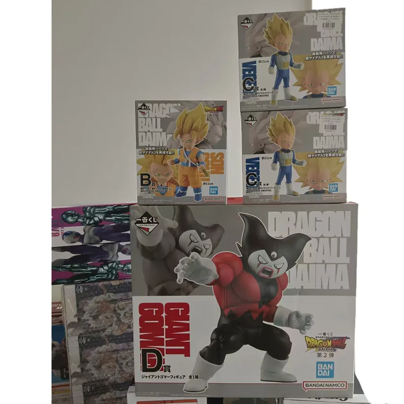 Bandai Original Anime Dragon Ball Ichiban Kuji Son Goku Vegeta Shenron Gomā DAIMA PVC figura de acción modelo juguete coleccionable