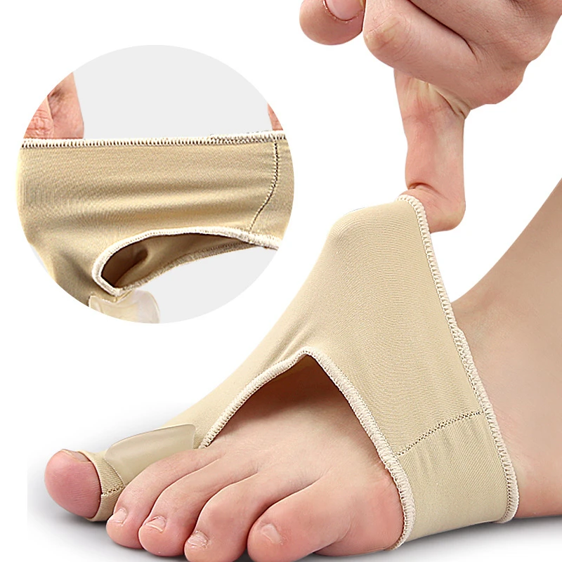 3Pairs Silicone Spacer Big Thumb Foot Toe Straightener Corrector Orthotic Foot Care Bunion Adjuster Protector Pedicure Socks