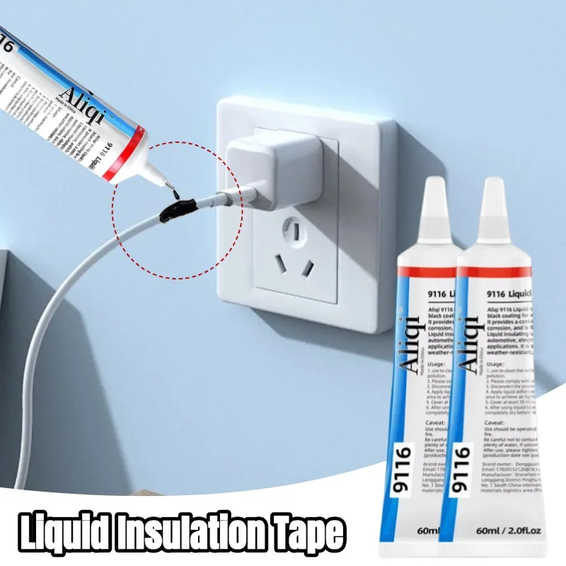 Liquid Electrical Tape Insulating Glue for Wires Cables Insulation Paste Sealant with Fireproof Instant Dry Industrial Repair