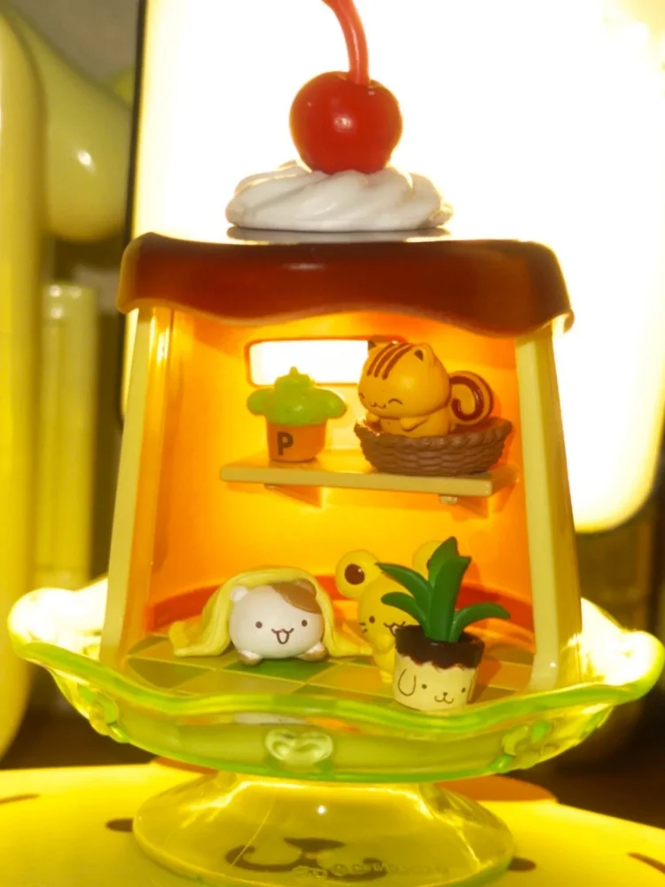 레멘트 블라인드 박스 푸딩 독 '매일' 테마 미니어처 장면 데스크탑 디스플레이 장난감 피규어 집 장식용