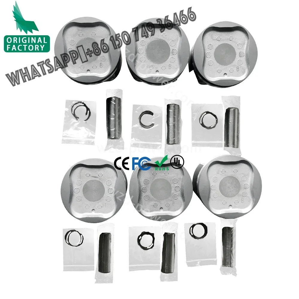OEM 13101-31030 1310131030 Auto Engine Parts Piston 6 PCS for Toyota Hilux RAV4 Tacoma Lexus LX470 LX600 1GR Engine Piston Kit
