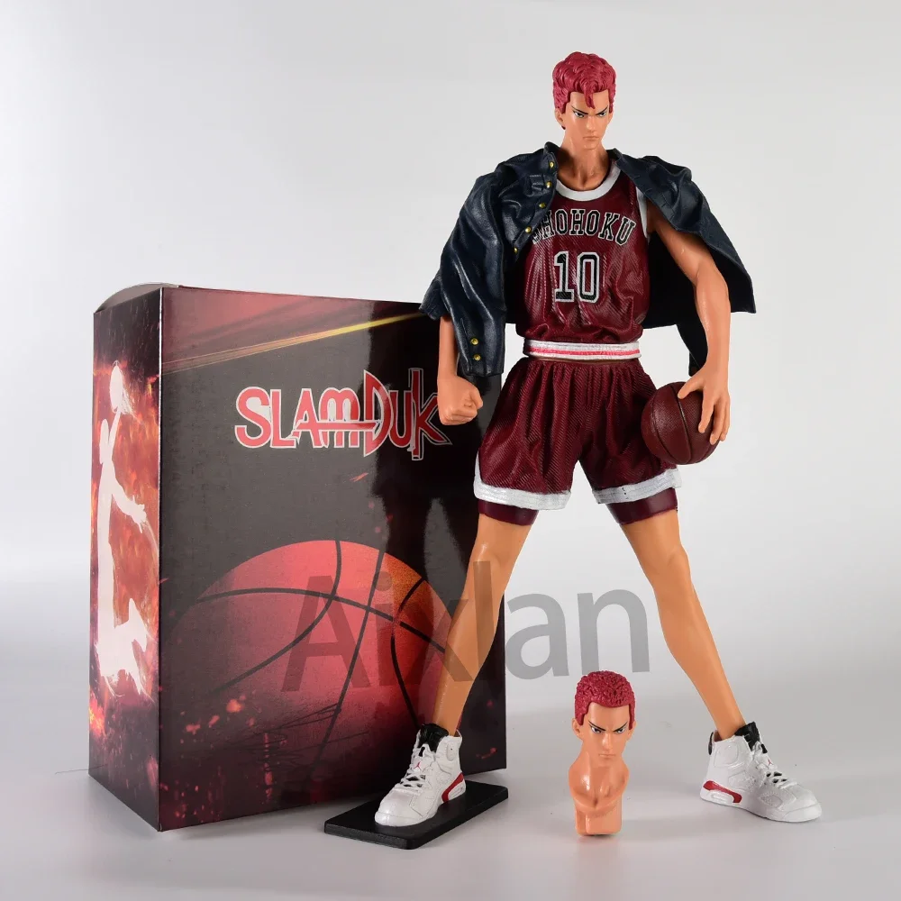 Aixlan SLAM DUNK Figure Sakuragi Hanamichi 30cm Haruko Akagi PVC Action Figure Amine Thanksgiving Gift Collectible Figurine