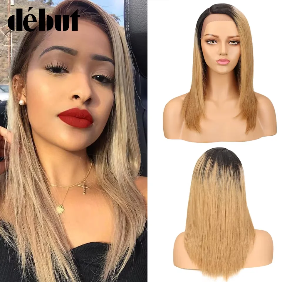 ombre-bob-lace-wig-highlight-remy-side-part-wigs-for-black-women-debut-lace-wig-human-hair-straight-on-clearance-sales