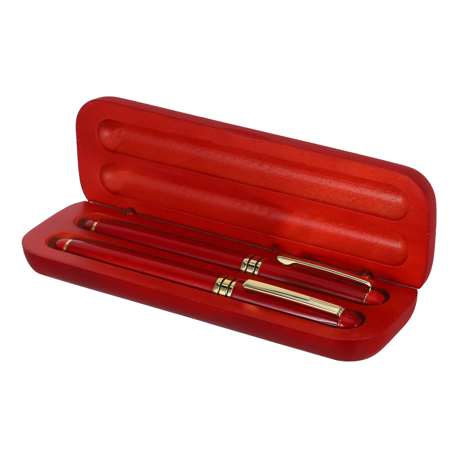 

Fountain Pen Ball Point Pen Combo Set Slim Lightweight Portable Writing Set with Premium Wooden Gift Box Office School