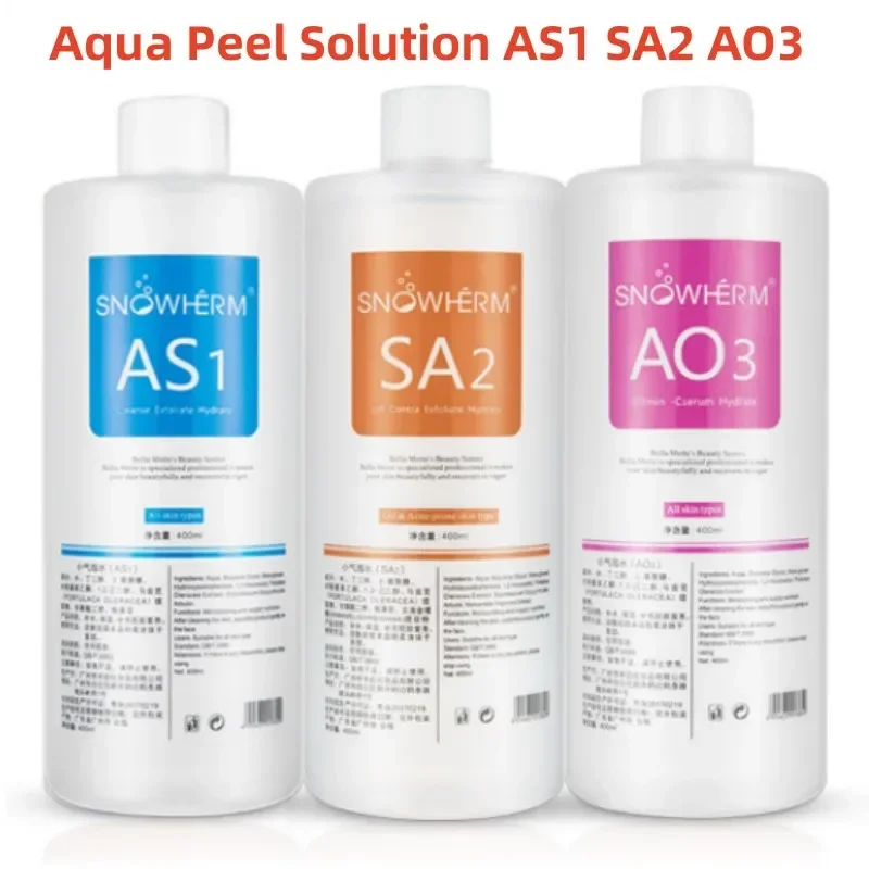 3 szt. 1200 ml Aqua Peel Solution AS1 SA2 AO3 Dermabrazja twarzy Pielęgnacja skóry Głębokie czyszczenie Serum do twarzy Korea Bubble Solution