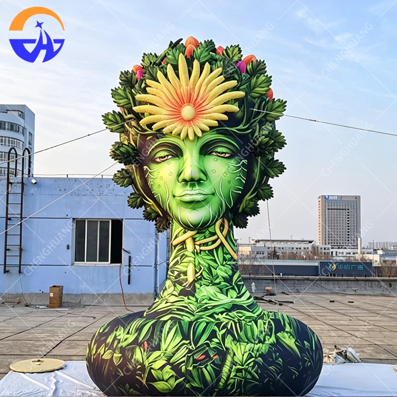 Customized Inflatable Large Spring Goddess Model Outdoor Commercial Promotion Exhibition Event Decoration Props