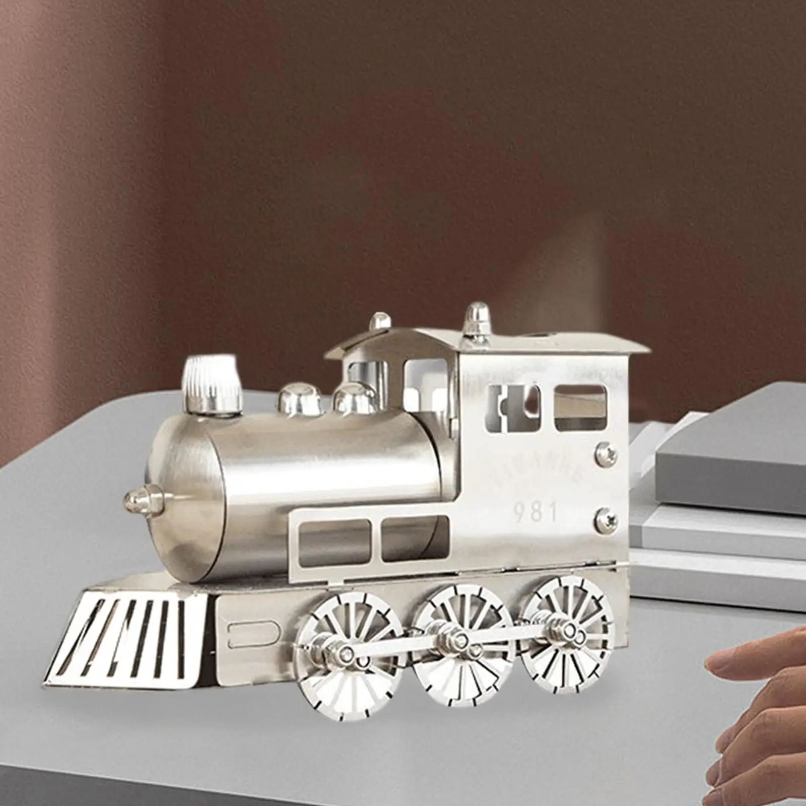 

Маленький поезд, модель локомотива, коллекция декоративных украшений для детей, взрослых, подарки для девочек