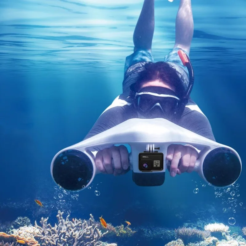 

Asiwo Underwater Scooter | Dual Motor, Sea Scooter, Action Camera Mount, 40m Waterproof, Pool Toy, Scuba, Diving